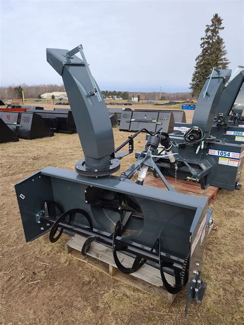 3 point snowblower on skid steer|bush hog hydraulic snow blower.